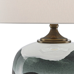 Настольная лампа с волнистым принтом Green Wavy Lamp варинант исполнения - 1 | Loft Concept в Твери