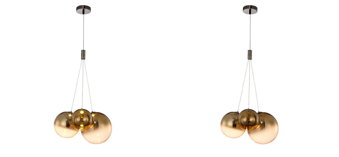 Светильник подвесной Golden balls lamp Светильник подвесной Golden balls lamp - Loft-Concept в Твери