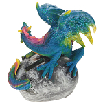 Декоративная статуэтка Дракон Blue Multicolor Dragon Statuette варинант исполнения - 2 | Loft Concept в Твери