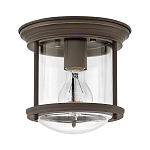 Потолочный светильник для ванных комнат со стеклянным плафоном и одной лампой Hinkley варинант исполнения - 8 | Loft Concept в Твери