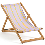 Шезлонг из акации и ткани Argentina варинант исполнения - 2 | Loft Concept в Твери