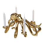 Большой Подсвечник золотой Осьминог Gold Octopus Candlestick  варинант исполнения - 1 | Loft Concept в Твери