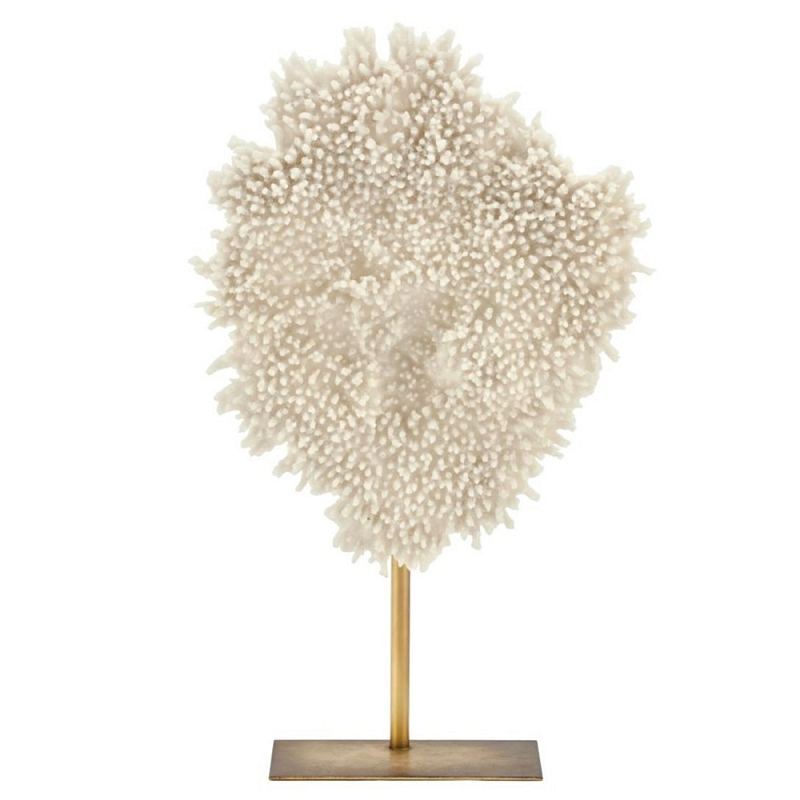 Статуэтка Coral With Base Белый Золотой Статуэтка Coral With Base Белый Золотой в Твери | Loft Concept