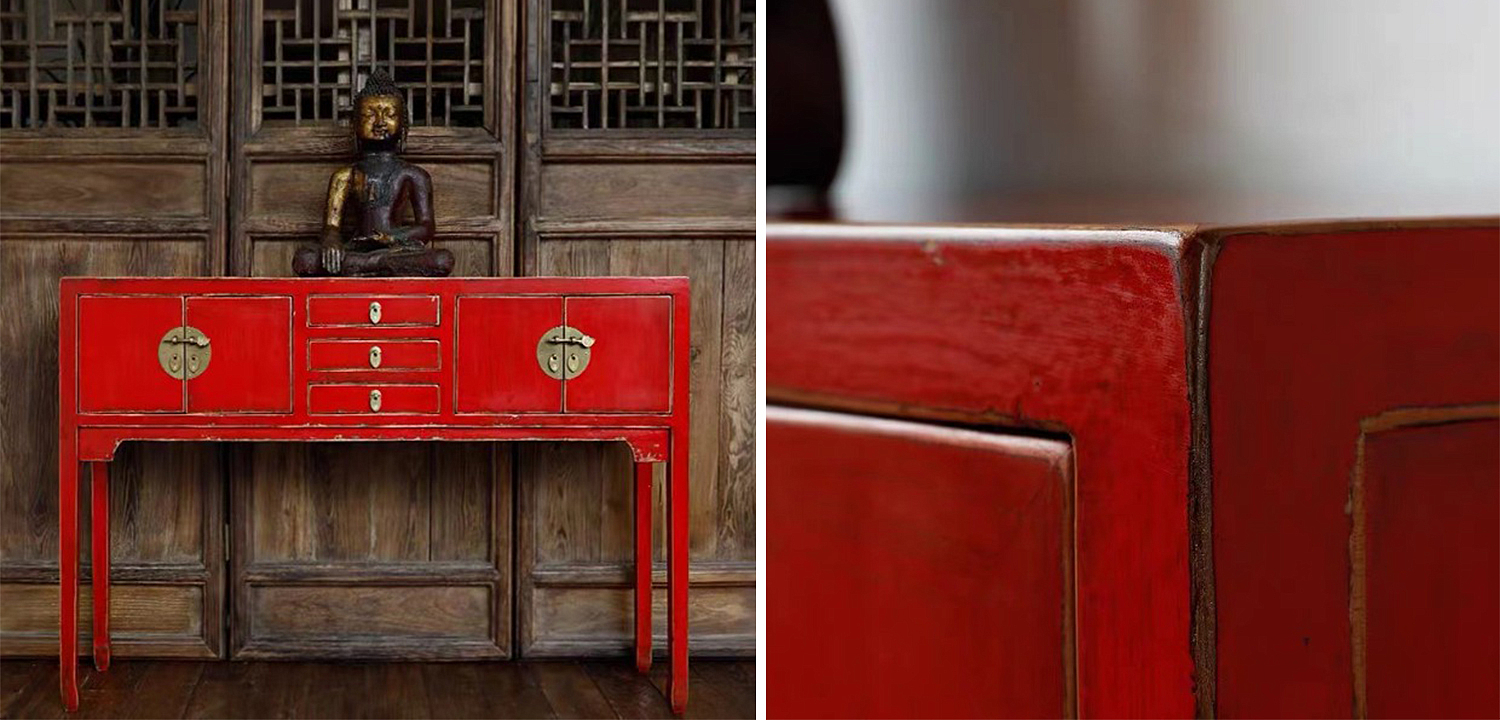 Красная Консоль в Китайском Стиле Red Console Chinese Красная Консоль в Китайском Стиле Red Console Chinese - Loft-Concept в Твери