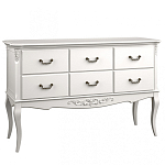 Консоль белая из массива бука с ящиками в стиле прованс White Provence варинант исполнения - 1 | Loft Concept в Твери