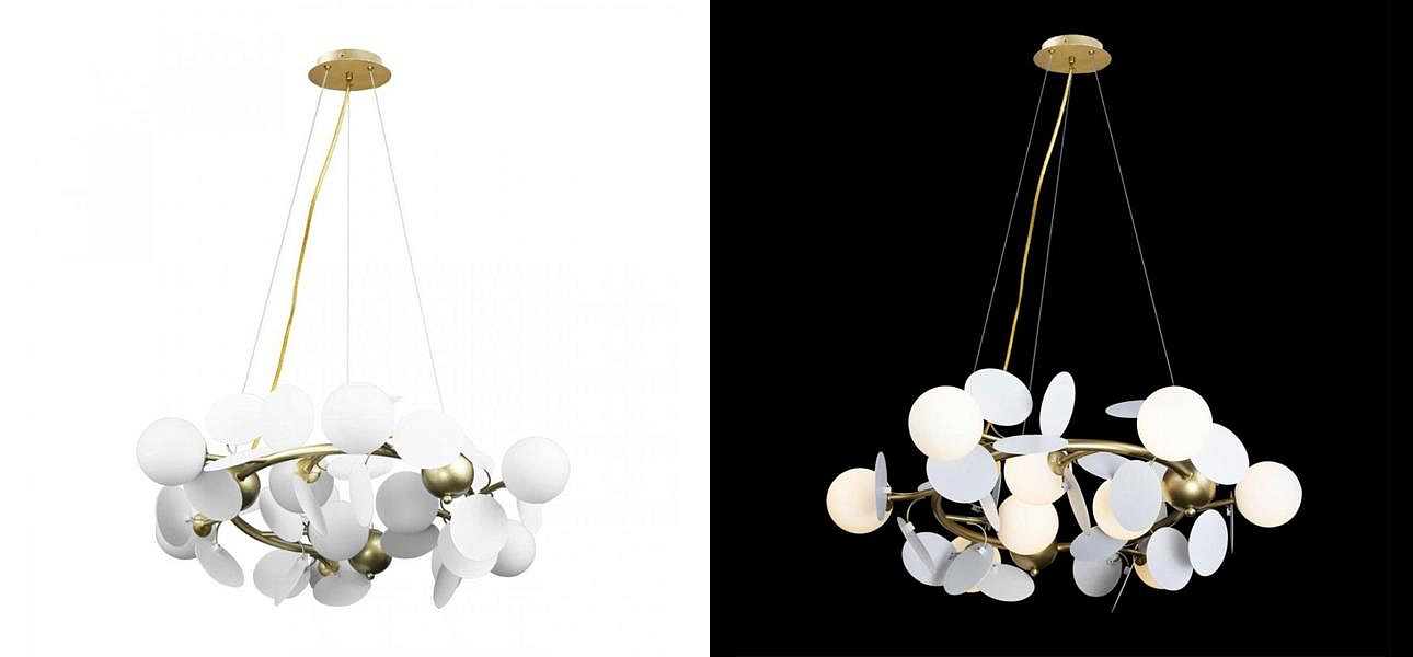 Люстра MATISSE Chandelier White диаметр 70 Люстра MATISSE Chandelier White диаметр 70 - Loft-Concept в Твери