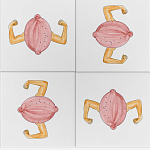 Плитка дизайнерская с узором Лимон варинант исполнения - 1 | Loft Concept в Твери