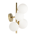 Бра с золотым основанием и 5-ю белыми шарообразными плафонами Bubble варинант исполнения - 2 | Loft Concept в Твери