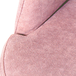 Банкетка пыльно-розовый велюр со спинкой и подлокотниками на 4-х деревянных ножках Aurora Pink варинант исполнения - 2 | Loft Concept в Твери
