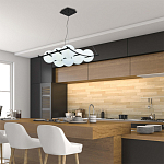 Люстра подвесная с 9-ю плафонами в форме шара Yarvi варинант исполнения - 2 | Loft Concept в Твери