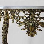 Консоль из бронзы с мраморной столешницей Bronze Console варинант исполнения - 1 | Loft Concept в Твери