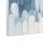 Панно декоративное с ручной росписью Blue Strokes варинант исполнения - 3 | Loft Concept в Твери