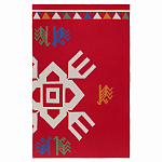 Плед хлопковый по мотивам чувашских орнаментов Ural and Siberian Patterns варинант исполнения - 1 | Loft Concept в Твери