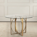 Стол обеденный круглый с основанием из 2-х пересекающихся колец Modern Geometric Silhouette варинант исполнения - 2 | Loft Concept в Твери