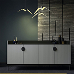 Дизайнерский комод светло-серый с фактурным фасадом UNO варинант исполнения - 1 | Loft Concept в Твери