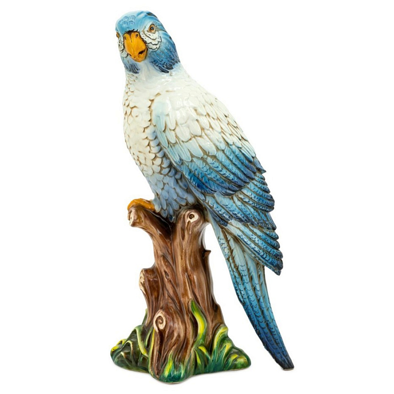 Статуэтка Parrot Big Blue Синий Белый Статуэтка Parrot Big Blue Синий Белый в Твери | Loft Concept
