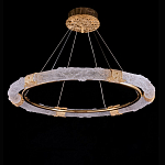 Люстра в форме кольца с золотым декором Warm Heavenly Light варинант исполнения - 1 | Loft Concept в Твери