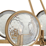 Люстра круглая с прозрачными рельефными плафонами Crystal Prism варинант исполнения - 2 | Loft Concept в Твери