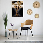 Бра в форме диска из натурального камня с декоративным центральным элеменом Cryptocrystalline Stone варинант исполнения - 2 | Loft Concept в Твери