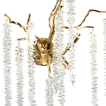 Бра с декором в виде ветвей с хрустальными подвесками Fairytree Gold Crystal Wall Lamp варинант исполнения - 2 | Loft Concept в Твери