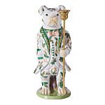 Подсвечник в виде собачки из фарфора с бронзовыми элементами Eden Garden варинант исполнения - 4 | Loft Concept в Твери