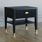 Прикроватная тумбочка с ящиком Elsa Dreams Black варинант исполнения - 1 | Loft Concept в Твери