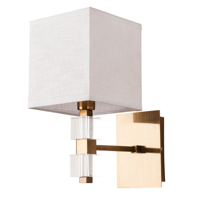 Бра Tradonico Sconces Brass Латунь Белый Прозрачный Бра Tradonico Sconces Brass Латунь Белый Прозрачный в Твери | Loft Concept