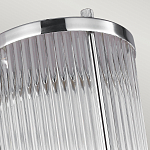 Бра для ванных комнат с прозрачным рифленым цилиндрическим плафоном на прямоугольном зеркальном основании Feiss варинант исполнения - 3 | Loft Concept в Твери