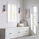 Бра с плафоном в форме колокола из прозрачного стекла с пузырьками Feiss варинант исполнения - 6 | Loft Concept в Твери