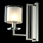 Бра с геометрическим каркасом из металла и цилиндрическим стеклянным плафоном Laurent варинант исполнения - 4 | Loft Concept в Твери