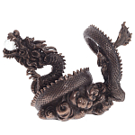 Декоративная статуэтка Дракон Fuzanglong Dragon Dark Bronze Statuette варинант исполнения - 3 | Loft Concept в Твери