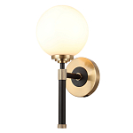 Бра с белым стеклянным плафоном в форме шара Cedar & Moss Light варинант исполнения - 1 | Loft Concept в Твери