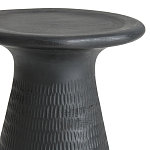 Круглый приставной столик из массива манго Piero Black Side Table варинант исполнения - 2 | Loft Concept в Твери