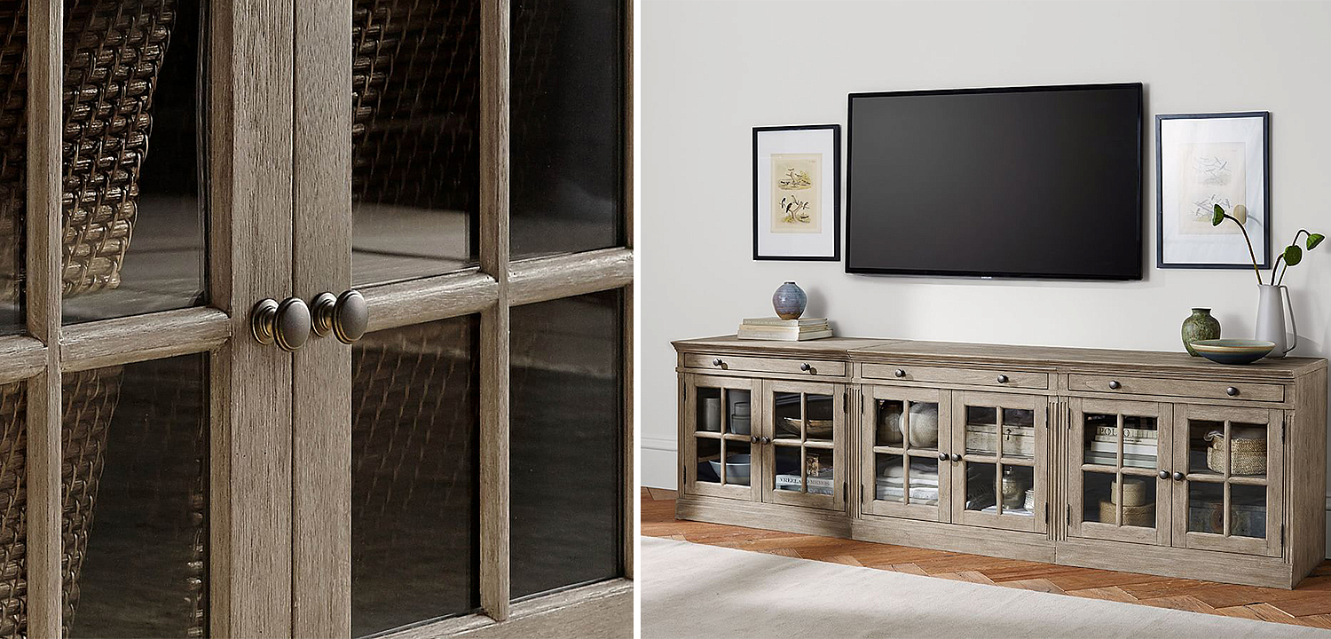 Комод длинный Benjamin Glass Doors long Комод длинный Benjamin Glass Doors long - Loft-Concept в Твери