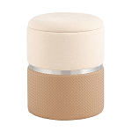 Пуф Mauldine с ящиком бежевый с экокожей варинант исполнения - 1 | Loft Concept в Твери