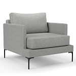 Мебельная ткань Шенилл серый цвет 138 см T4-29 варинант исполнения - 3 | Loft Concept в Твери