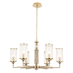 Люстра с 6-ю цилиндрическими стеклянными плафонами Jeanette варинант исполнения - 1 | Loft Concept в Твери