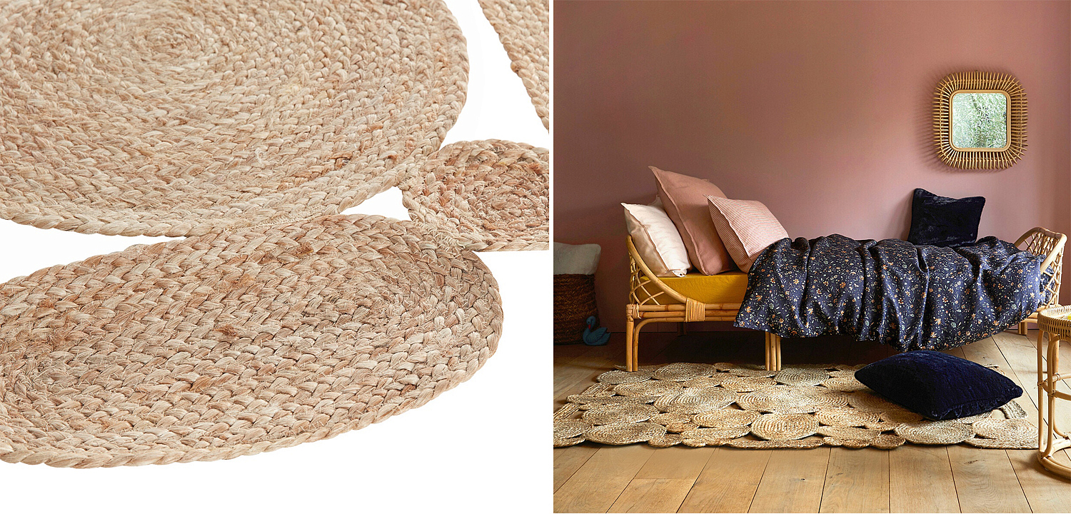 Ковер Carpet Jute Circles 100% джут Ковер Carpet Jute Circles 100% джут - Loft-Concept в Твери