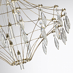 Люстра подвесная из металла с прозрачными подвесками из хрусталя Quasar 93 варинант исполнения - 3 | Loft Concept в Твери