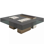 Дизайнерский журнальный стол с квадратной столешницей на 3-х ножках Oloha варинант исполнения - 1 | Loft Concept в Твери