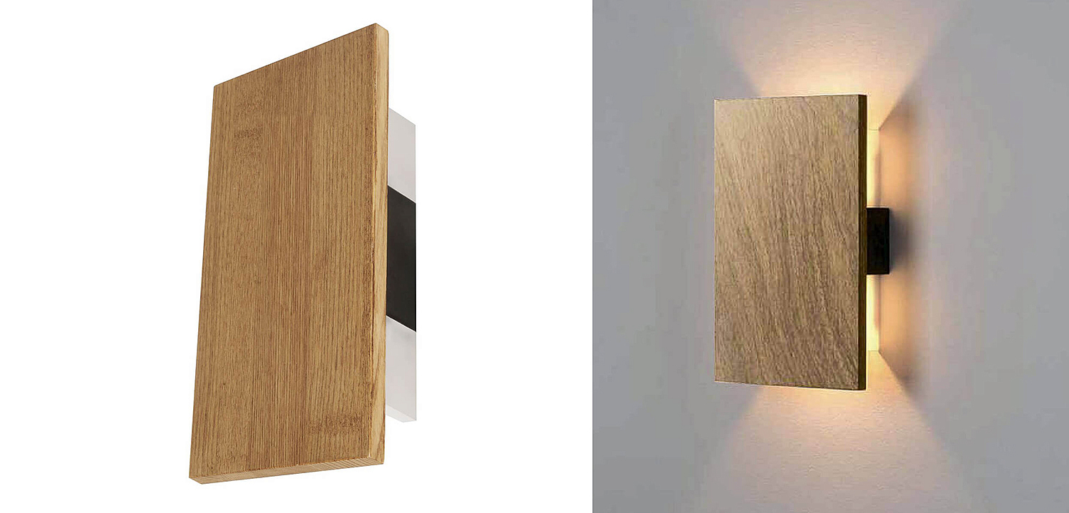 Бра Jordy Wooden Slab Wall Lamp Бра Jordy Wooden Slab Wall Lamp - Loft-Concept в Твери