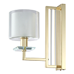 Бра с геометрическим каркасом из металла и цилиндрическим стеклянным плафоном Laurent варинант исполнения - 5 | Loft Concept в Твери