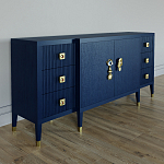 Большой Комод-буфет Elsa Dreams Blue с ящиками варинант исполнения - 3 | Loft Concept в Твери