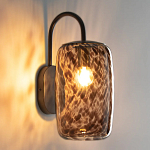 Бра с плафоном из янтарного стекла Amber Olmos Wall Lamp варинант исполнения - 3 | Loft Concept в Твери