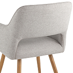 Стул в рогожке серого цвета NEASAN STOOL варинант исполнения - 6 | Loft Concept в Твери