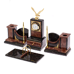 Настольный письменный набор из лемезита и змеевика с декором в виде Орла в подарочной упаковке Successful Leader варинант исполнения - 2 | Loft Concept в Твери