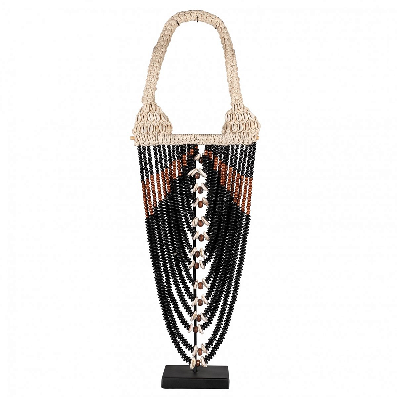 Африканское Ожерелье на подставке NECKLACE MUSTARD Черный Африканское Ожерелье на подставке NECKLACE MUSTARD Черный в Твери | Loft Concept