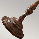 Торшер классического стиля цвета темная бронза с бежевым льяным абажуром Feiss варинант исполнения - 4 | Loft Concept в Твери