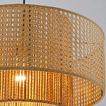 Подвесной светильник с абажуром из плтеного бамбука Light Inside the Cell варинант исполнения - 6 | Loft Concept в Твери