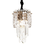 Подвесной хрустальный светильник Harmonica Crystal Gold Hanging Lamp варинант исполнения - 1 | Loft Concept в Твери